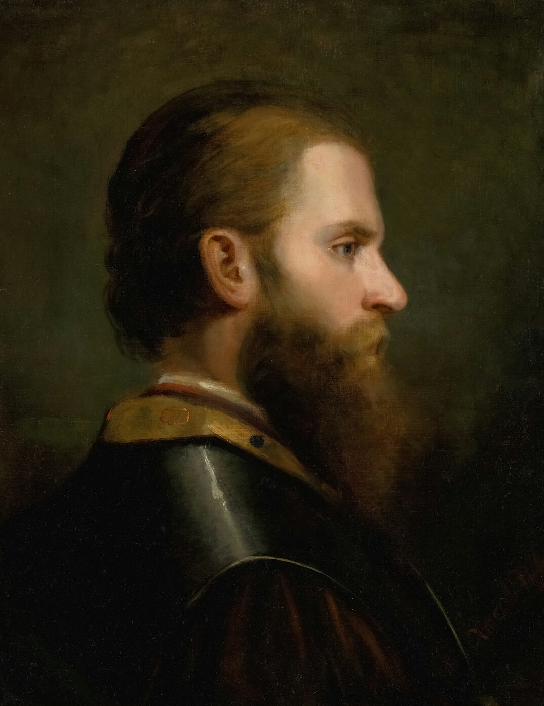 Portrait of a Polish editor with a beard